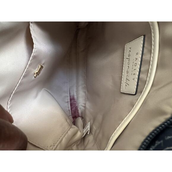 Radley London Crossbody Bag Womens Blue Dog Print Maple Cross Responsible Eco - Picture 10 of 10